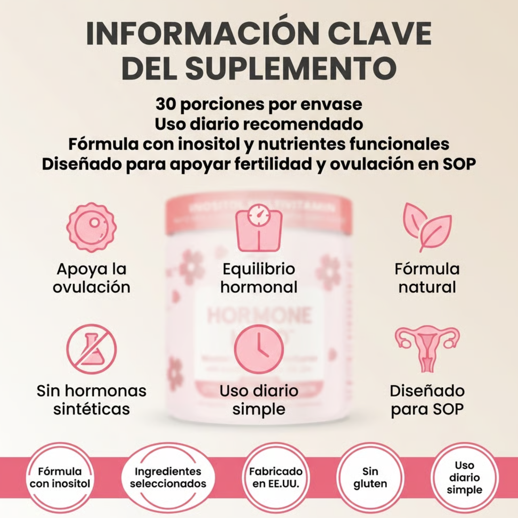 Tevora Inositol™ - Ayuda a Mujeres con SOP a Quedar Embarazadas en 30 Días.